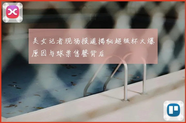 美女记者现场报道揭秘超级杯火爆原因与球票售罄背后